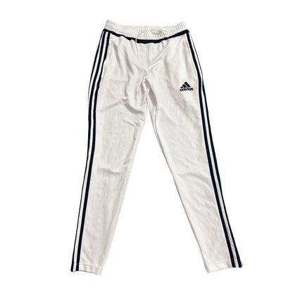 Adidas® White Three Stripe Track Pants(M)