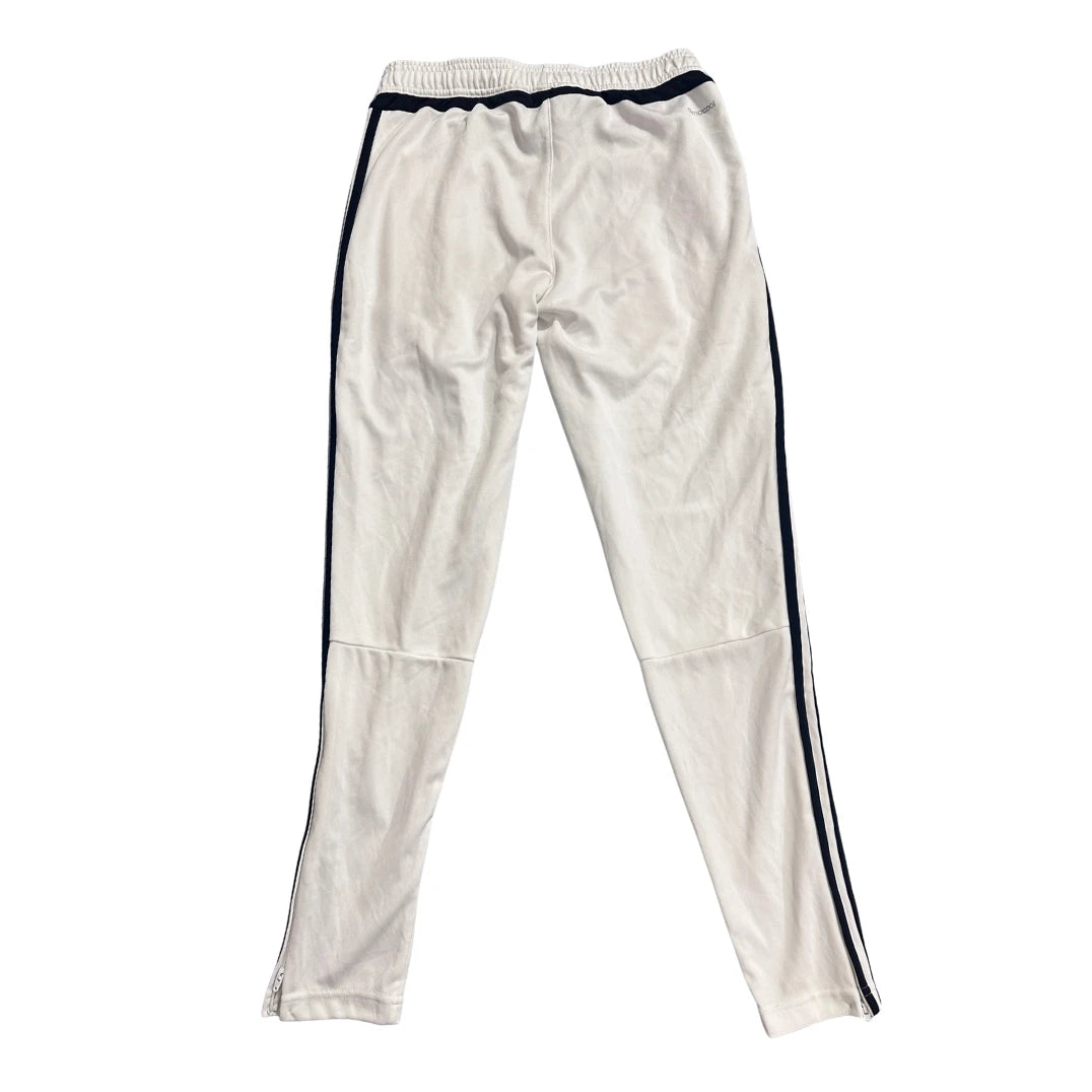 Adidas® White Three Stripe Track Pants(M)