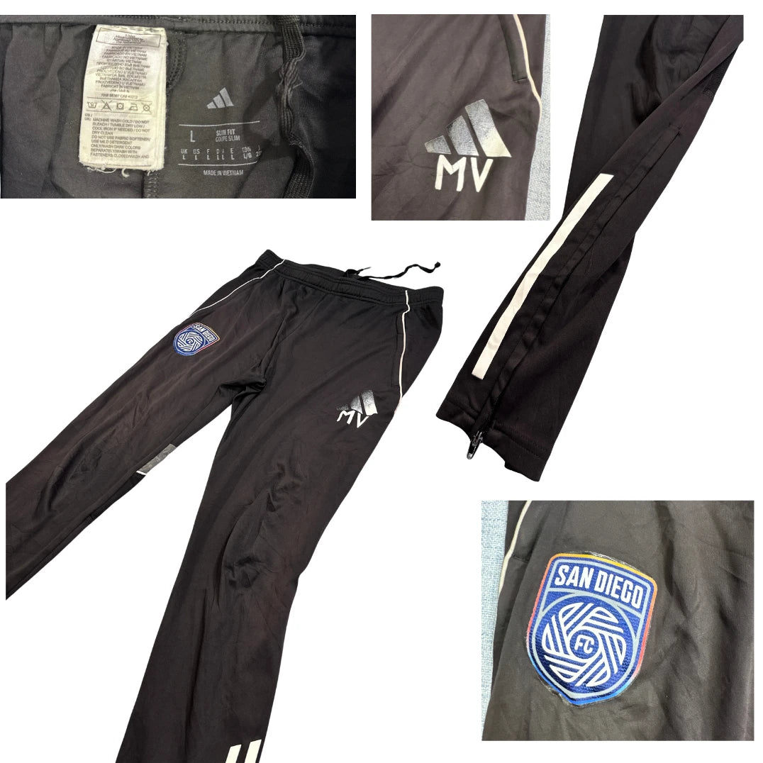 adidas® Black Slim Fit Training Trouser(M)