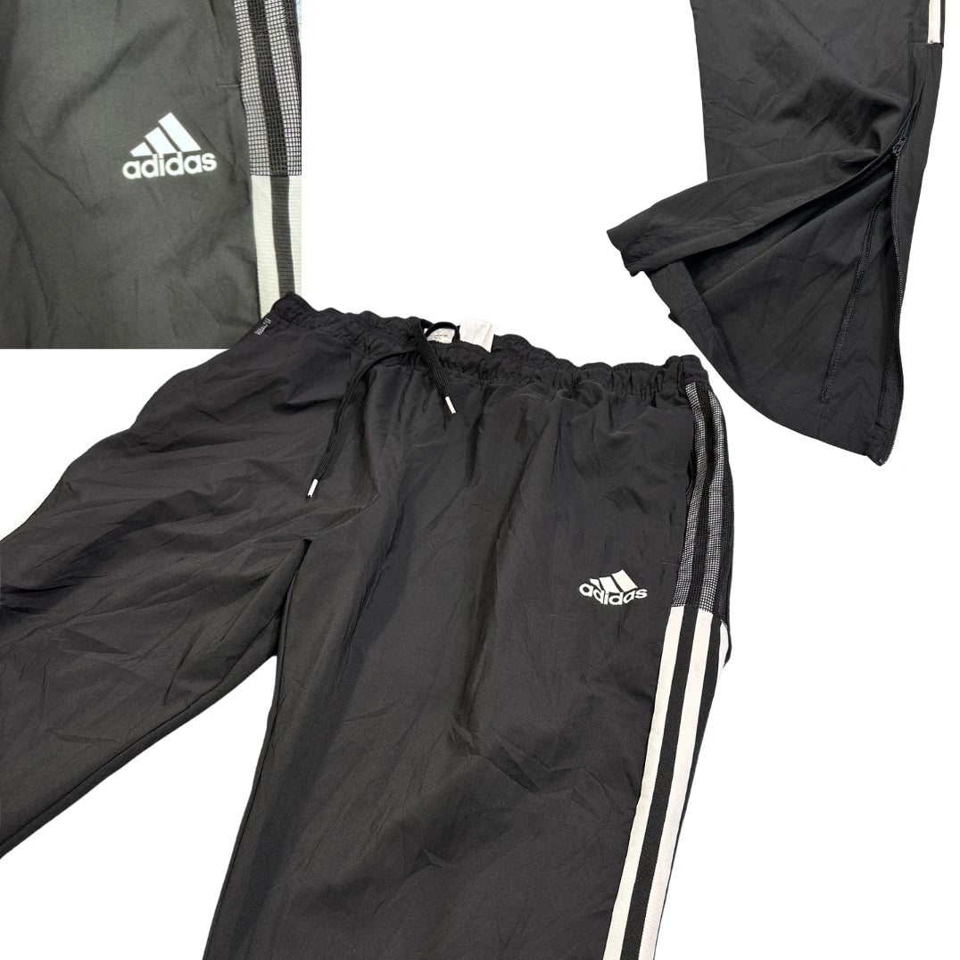 Adidas® Black 3-Stripe Woven Track Pants(2XL)