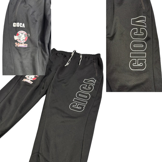 Gioca® Black Athletic Track Pant(M)