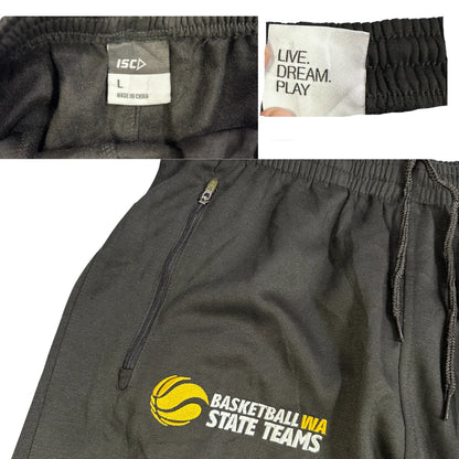 ISC® Black Athletic Track Pants(L)