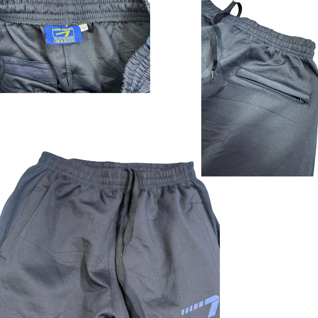 Line Seven® Black Athletic Performance Track Pants(S)