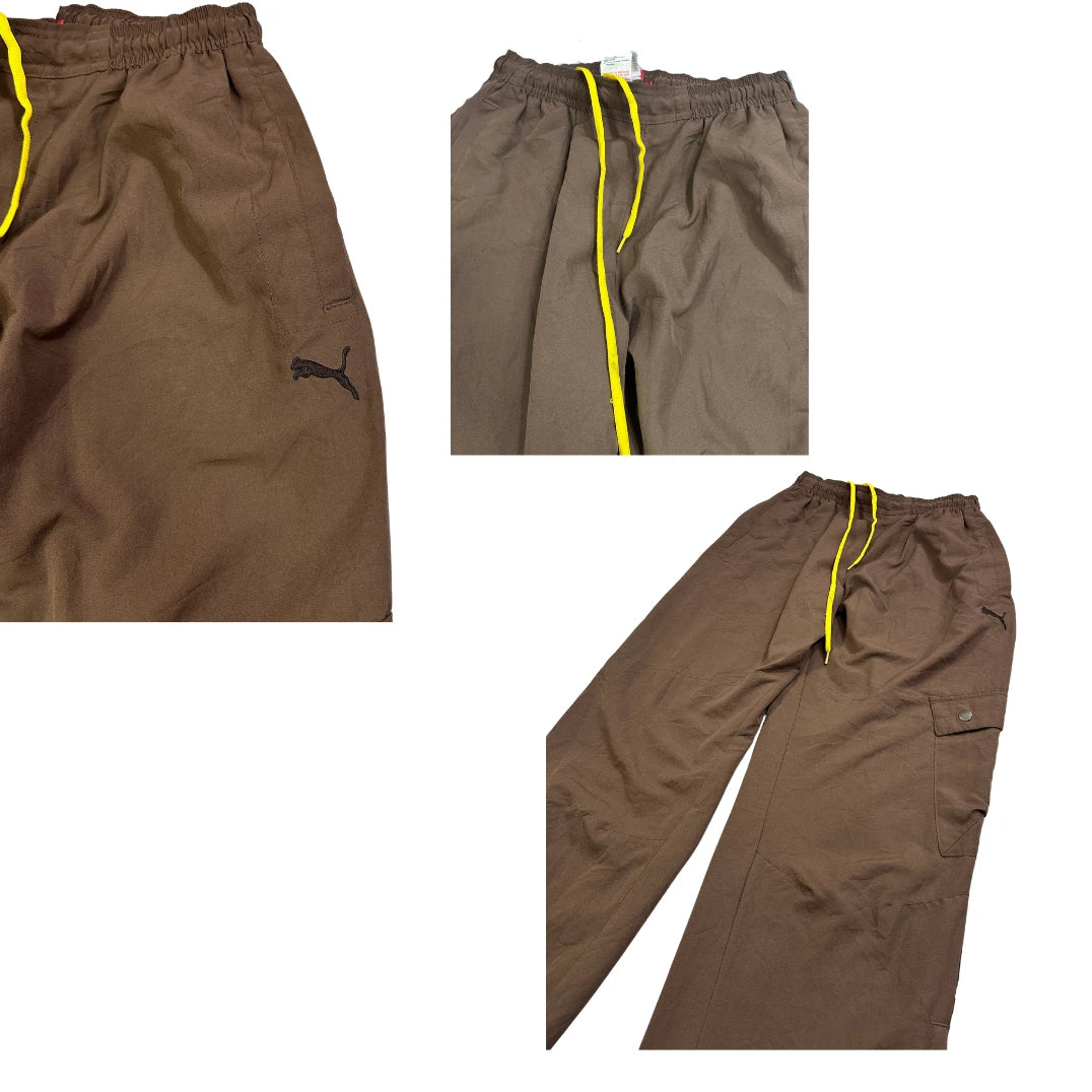 Puma® Brown Cargo Track Pants(L)