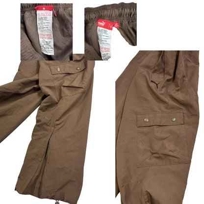 Puma® Brown Cargo Track Pants(L)