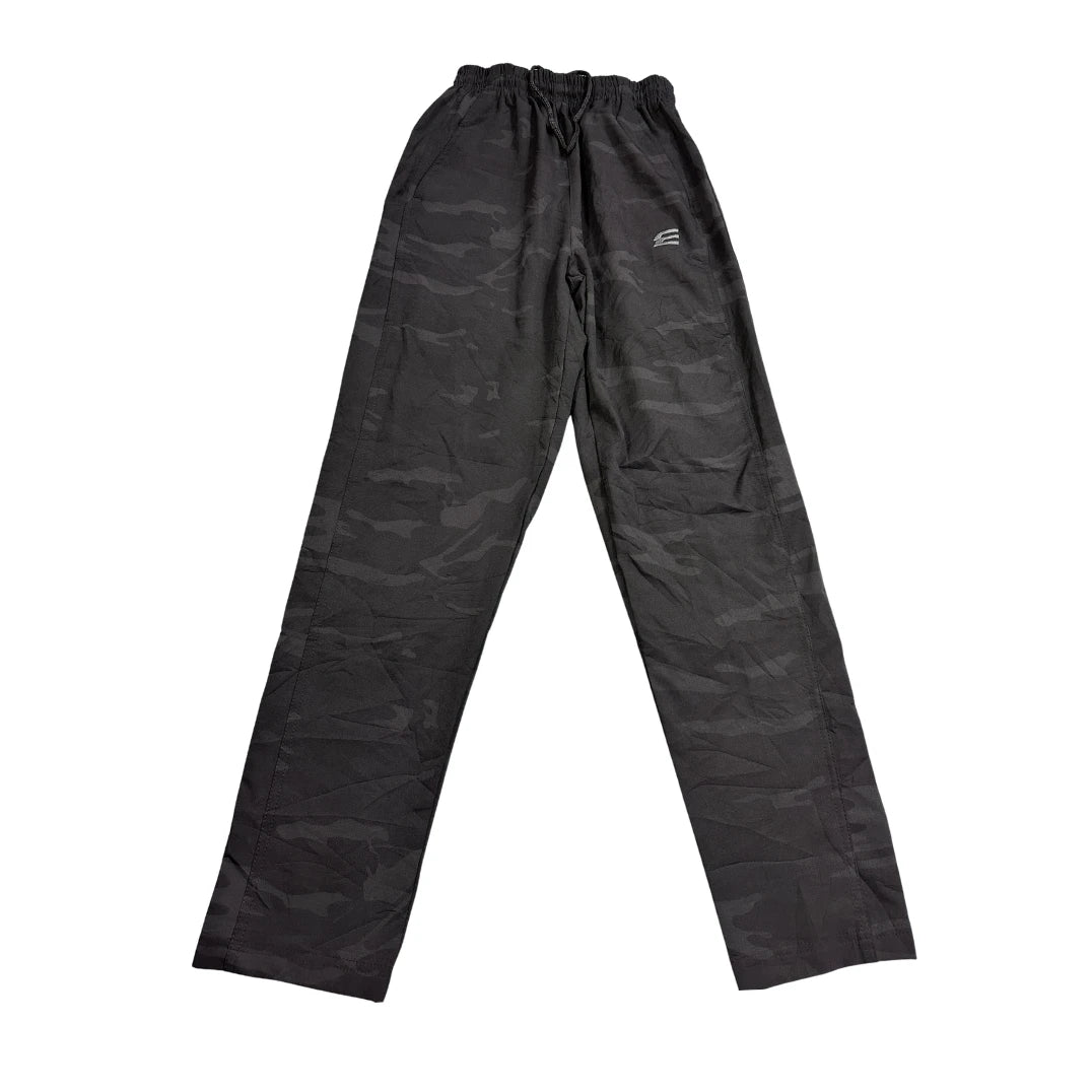 Elgini Authentic® Black Camo Athletic Track Pants(M)