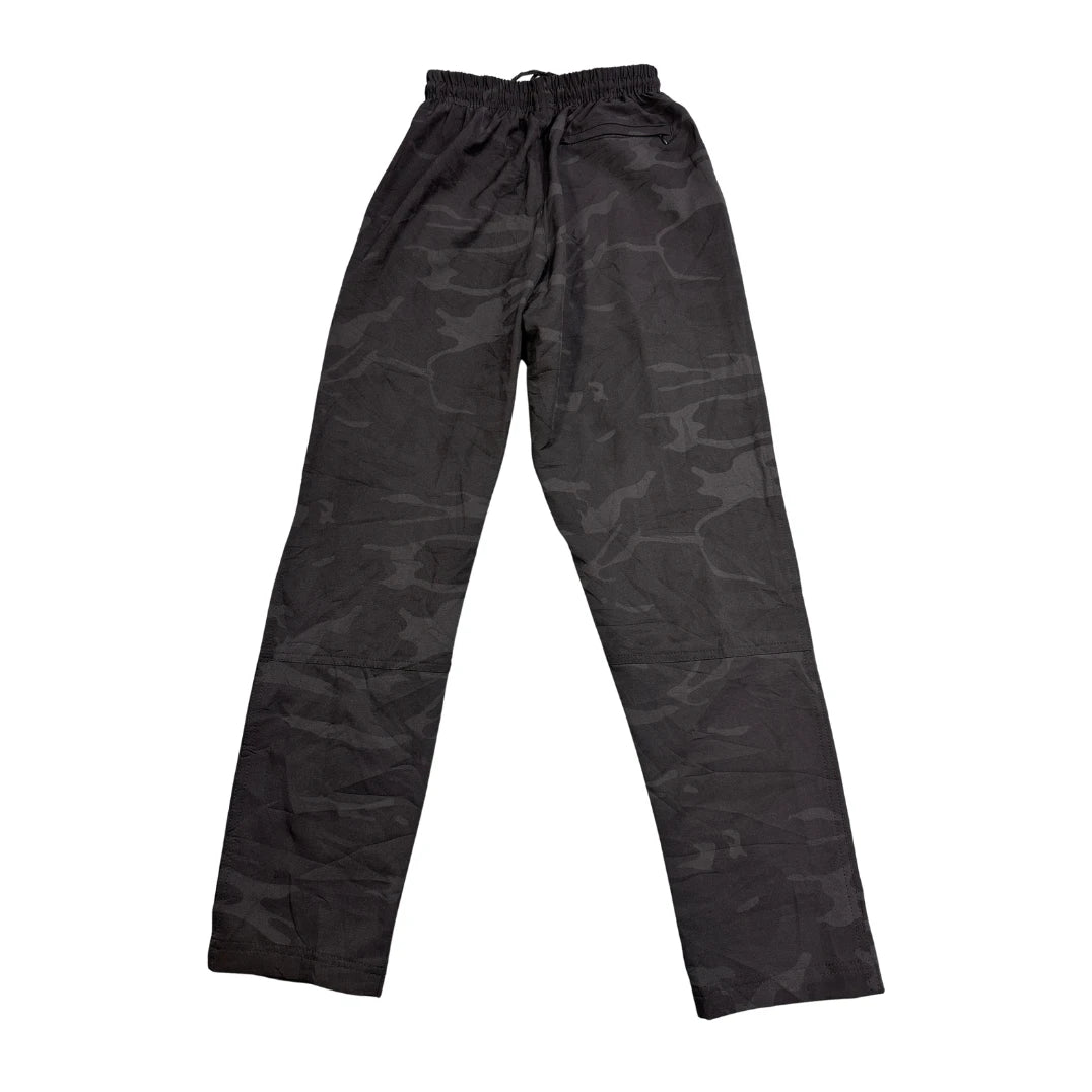 Elgini Authentic® Black Camo Athletic Track Pants(M)