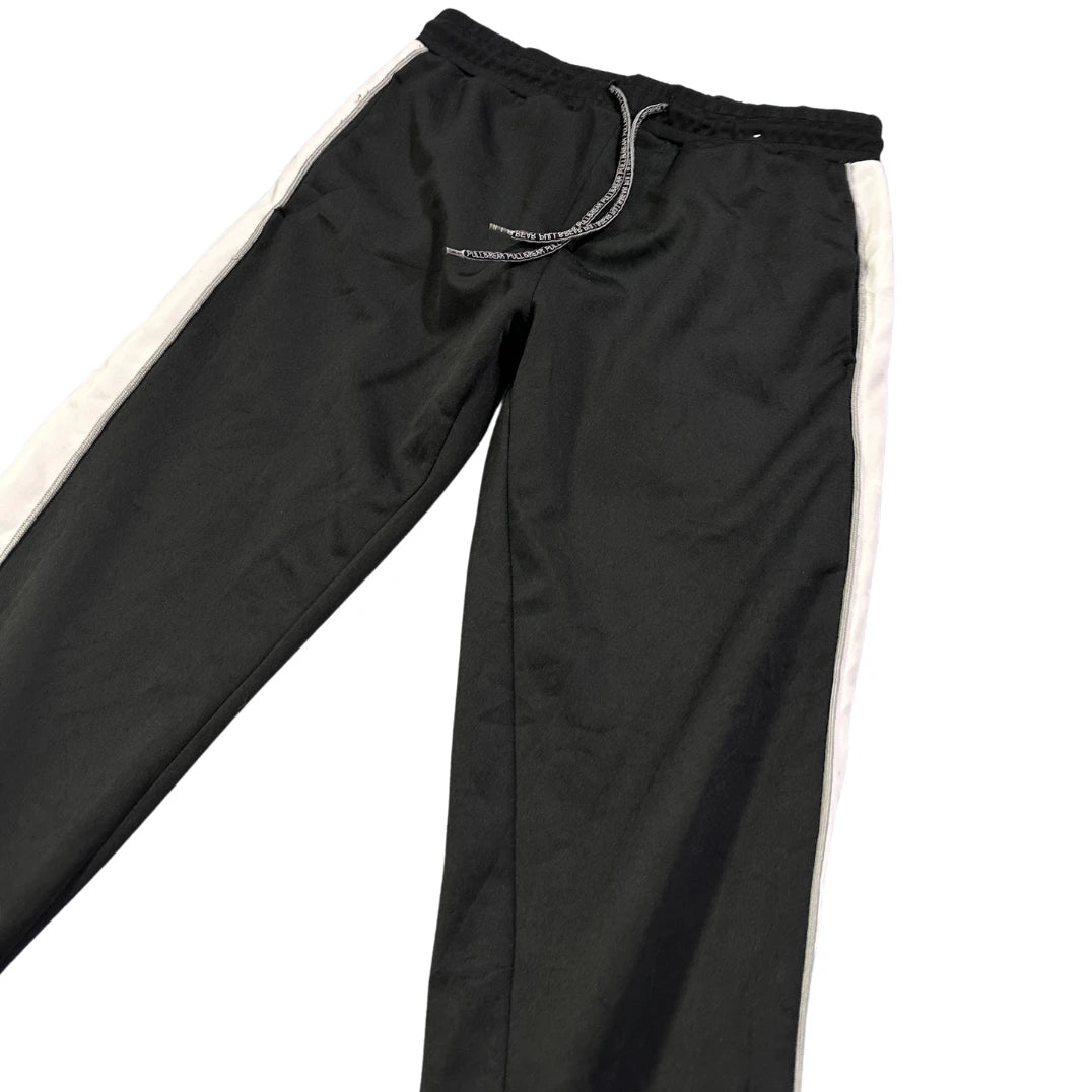 Pull&Bear® Black Side Stripe Casual Trousers(M)