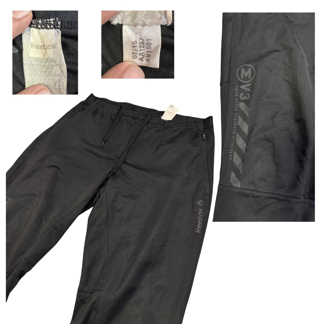 Reebok® Black Athletic Performance Trousers(M)