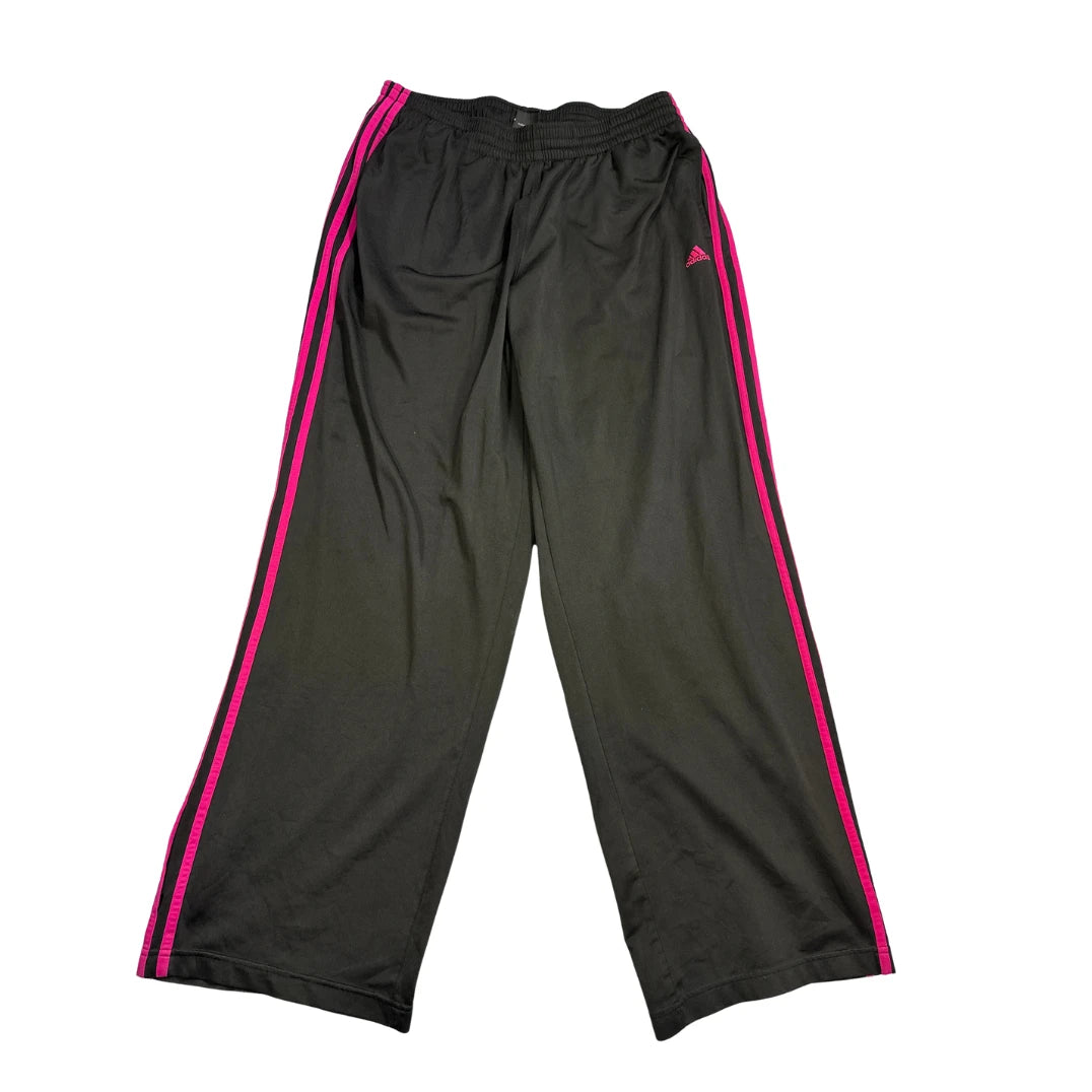 Adidas® Black Pink Three Stripe Track Pants(2XL)