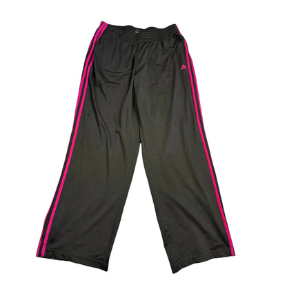 Adidas® Black Pink Three Stripe Track Pants(2XL)