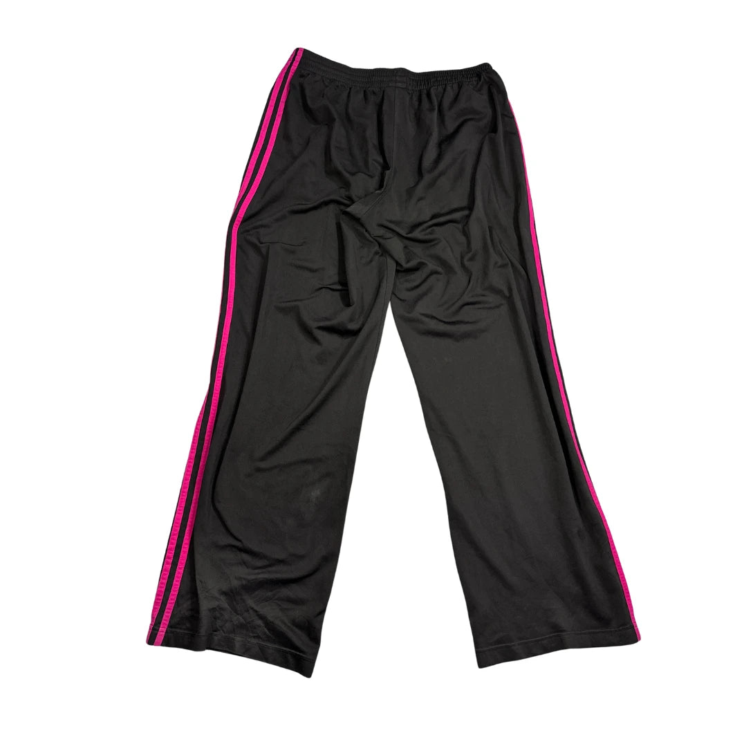 Adidas® Black Pink Three Stripe Track Pants(2XL)