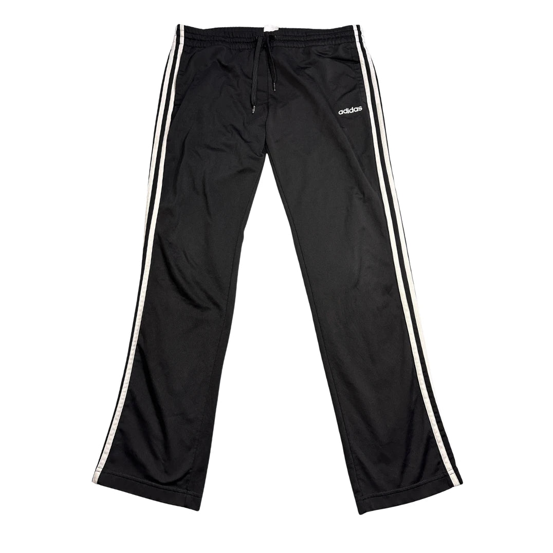 Adidas® Black Three Stripe Track Pants(L)