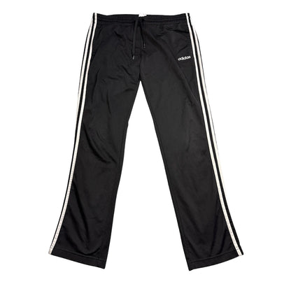 Adidas® Black Three Stripe Track Pants(L)