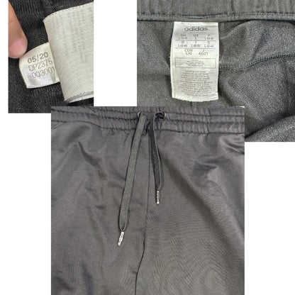 Adidas® Black Three Stripe Track Pants(L)