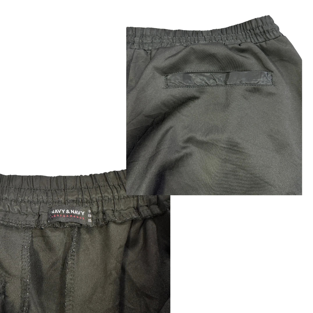 Navy & Navy® Black Performance Jogger Trousers(M)
