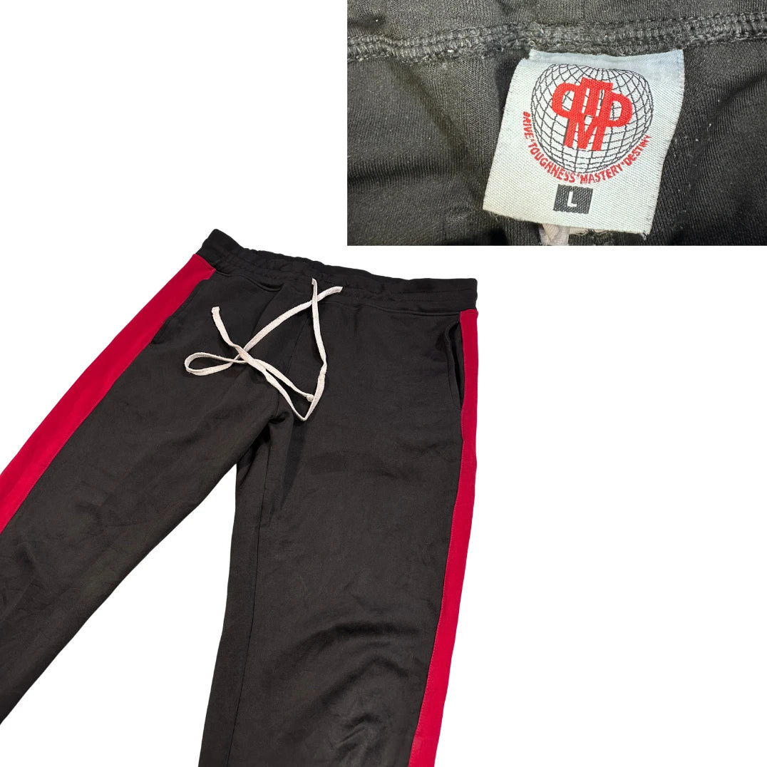 QMQ® Black Athletic Track Pants(L)