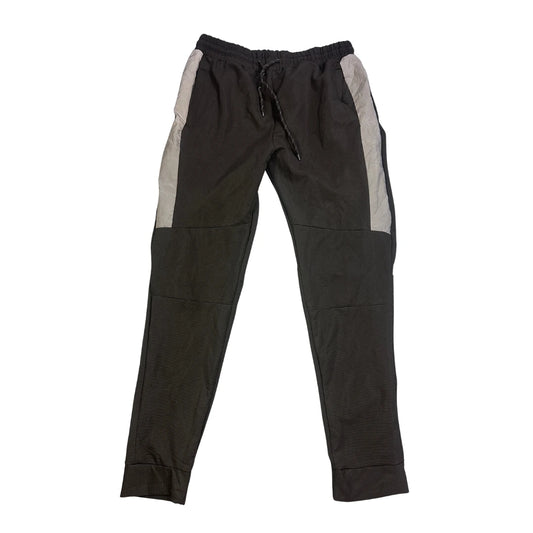 Black Reflective Panel Sports Jogger Trousers(L)