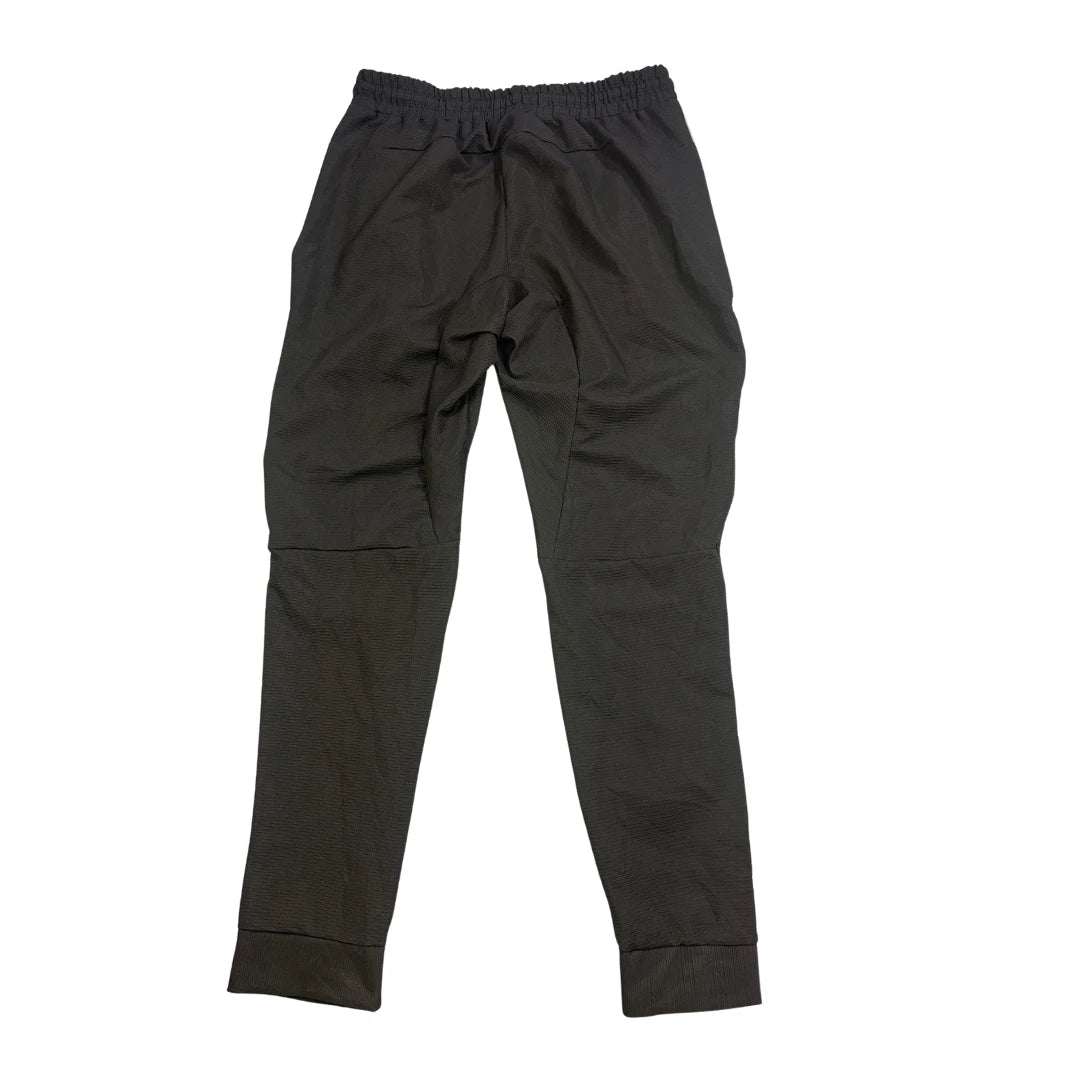 Black Reflective Panel Sports Jogger Trousers(L)