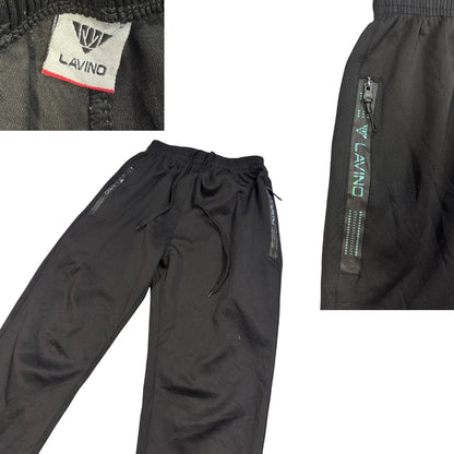 Lavino® Black Zip Pocket Performance Trousers(S)