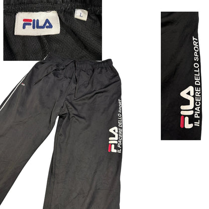 Fila® Black Sports Track Pants(M)