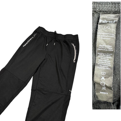 HIND® Black Athletic Performance Jogger Trousers(L)