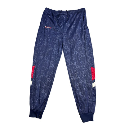 Antioni® Navy Printed Jogger Trousers(L)