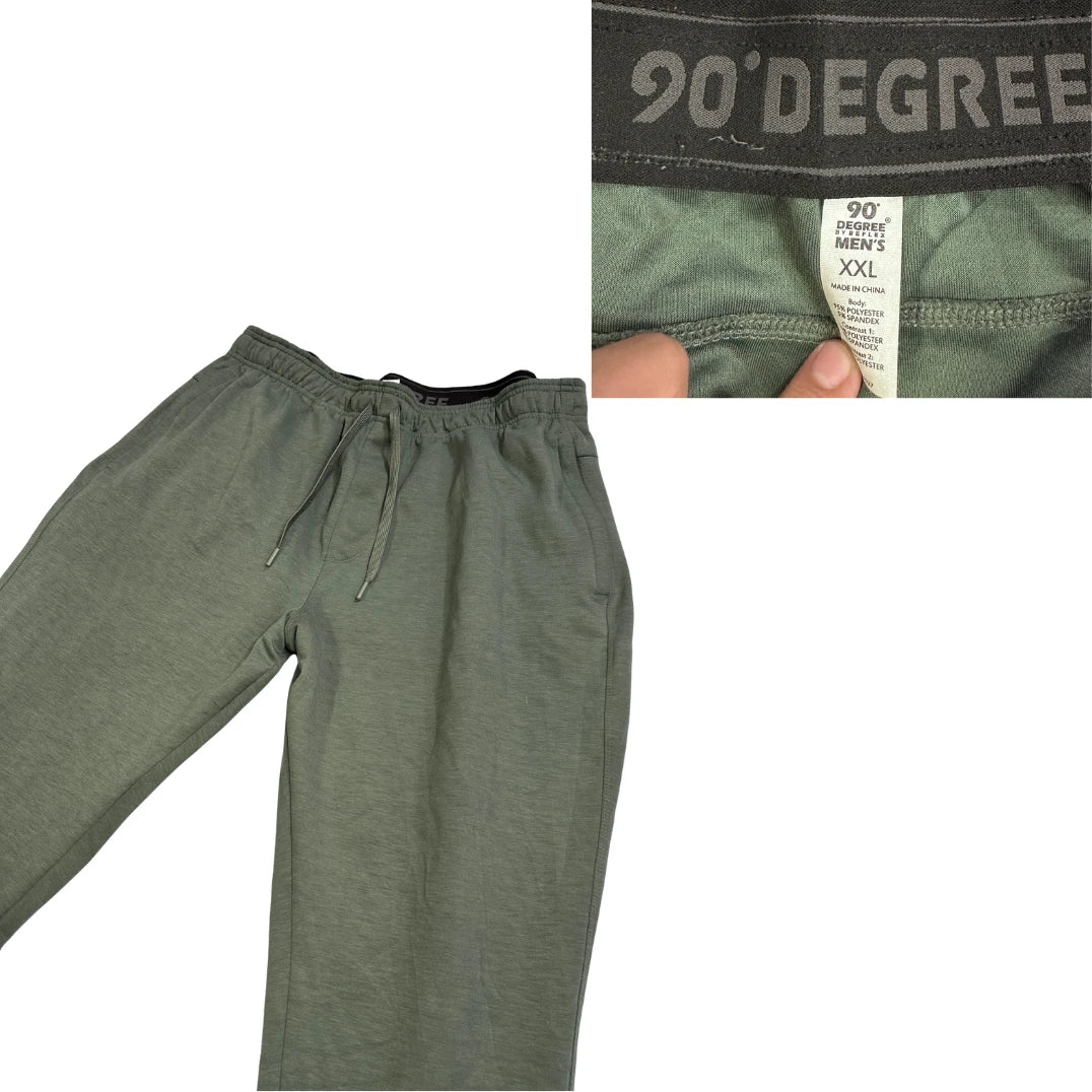 90 Degree® Olive Green Jogger Trousers(2XL)