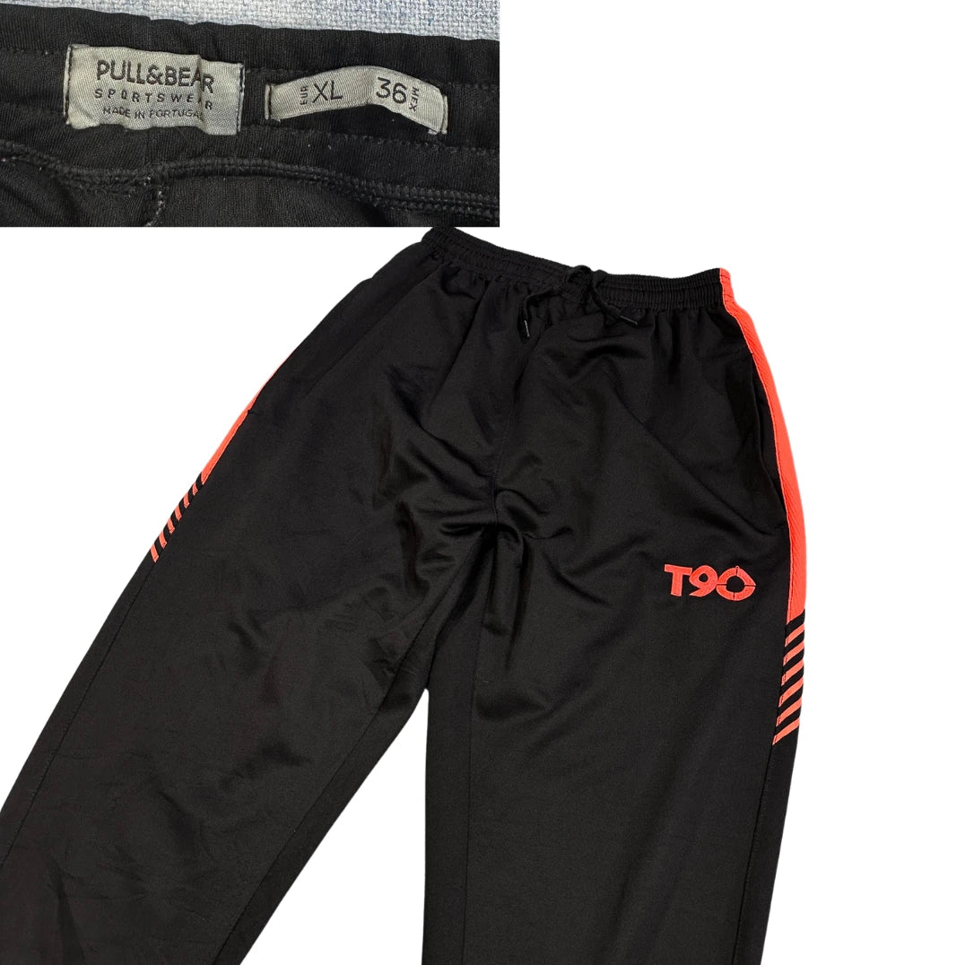 Pull&Bear® Black Sports Track Pants(S)