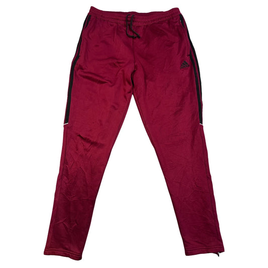 Adidas® Maroon Three Stripe Track Trousers(L)