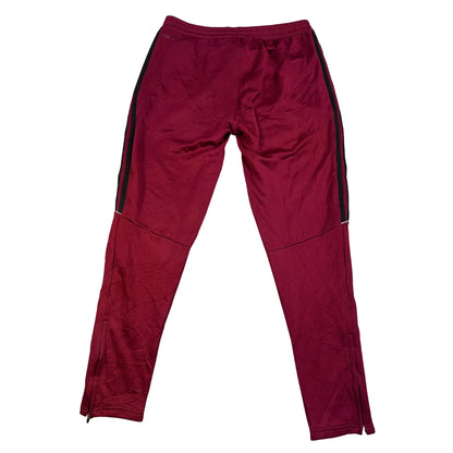 Adidas® Maroon Three Stripe Track Trousers(L)