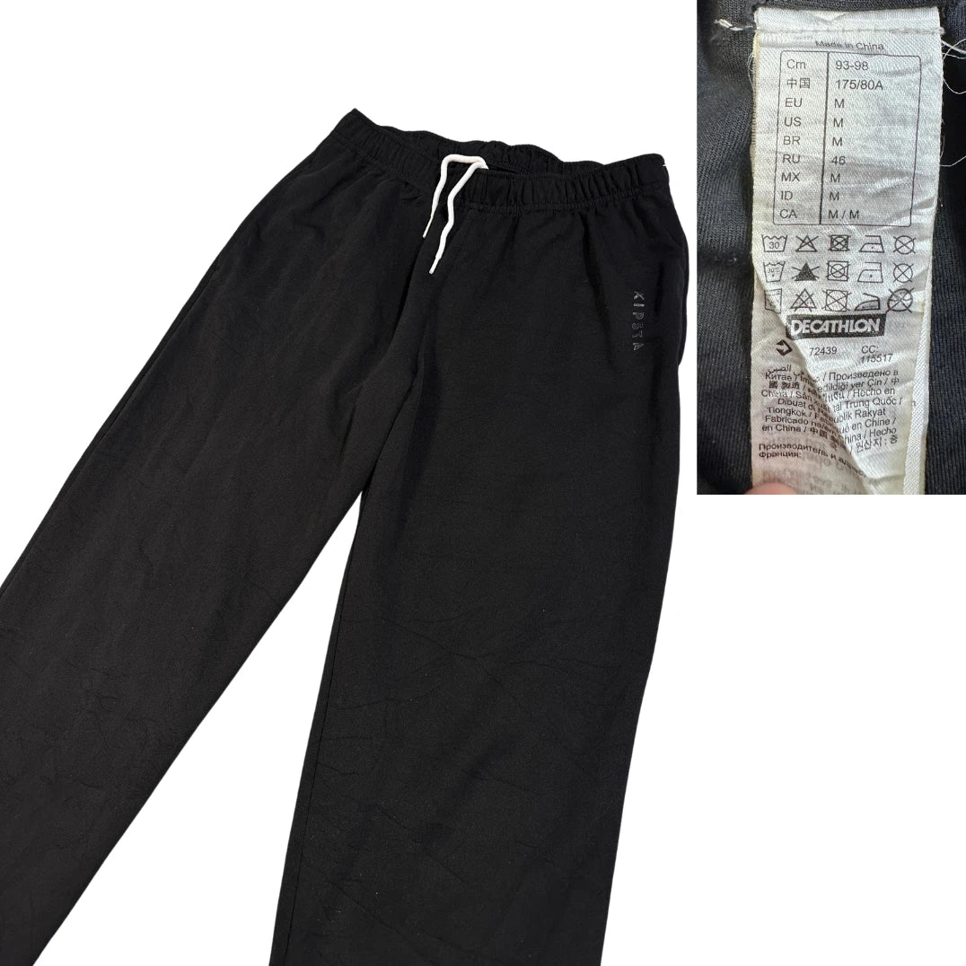 Kipsta® Black Sports Training Trousers(M)
