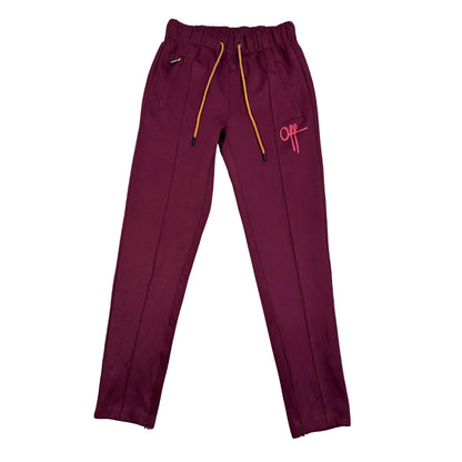 Off the Pitch® Maroon Casual Jogger Trousers(S)
