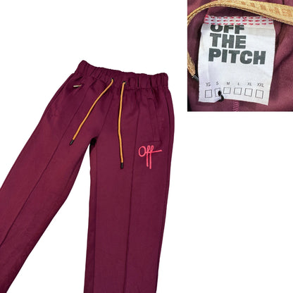 Off the Pitch® Maroon Casual Jogger Trousers(S)