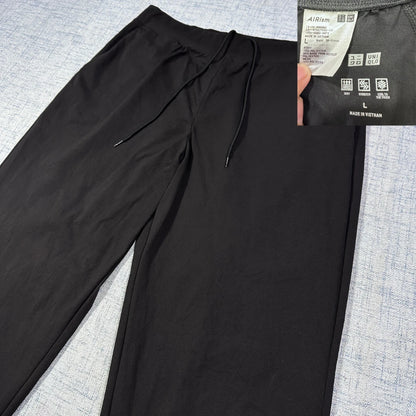 Uniqlo® Black AIRism Jogger Trousers(L)