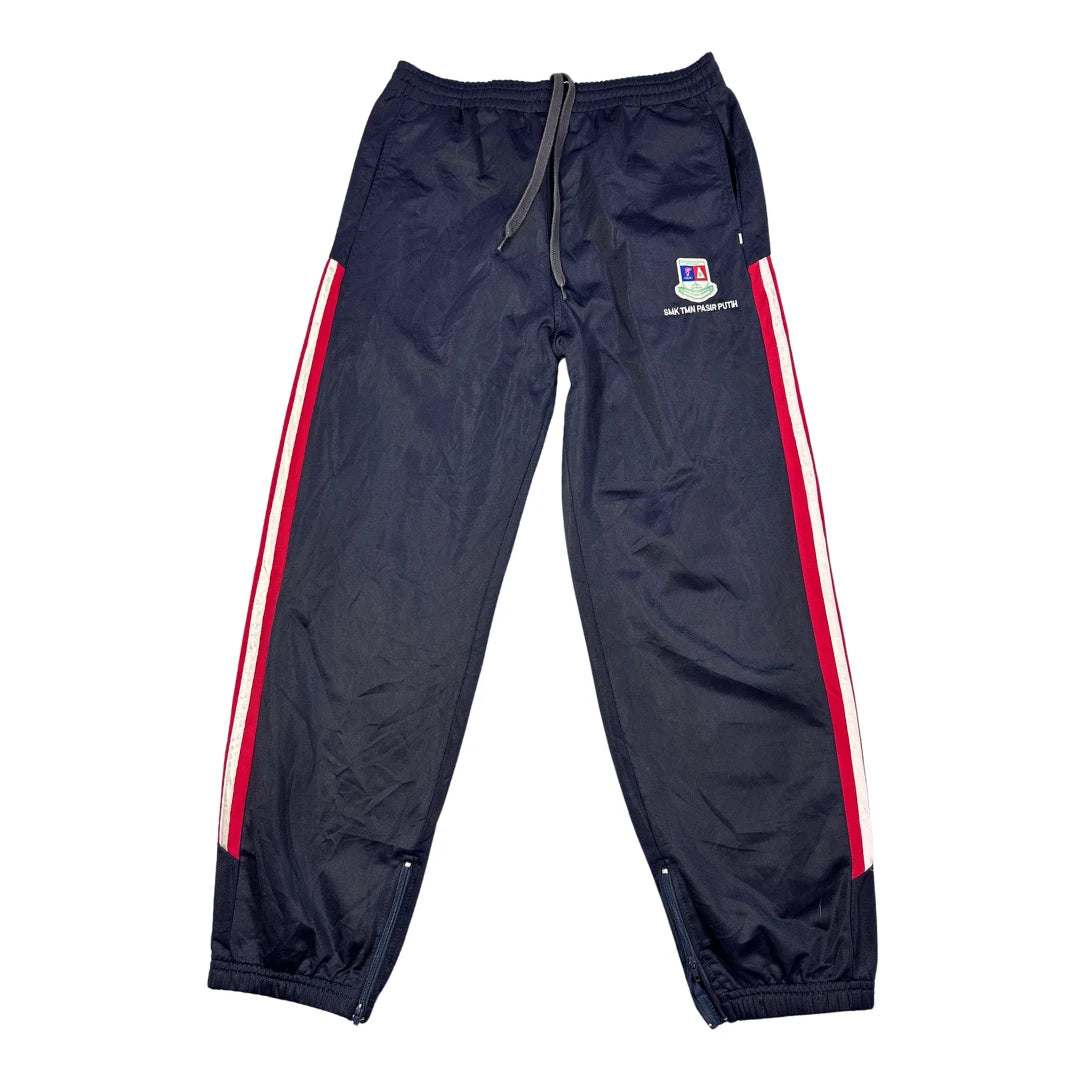 TrulyBillion® Navy Side Stripe Track Pants(M)