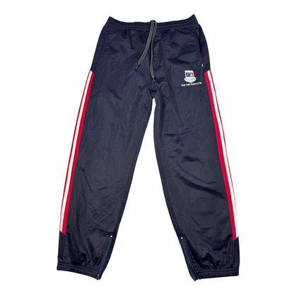 TrulyBillion® Navy Side Stripe Track Pants(M)