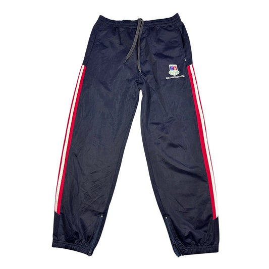 TrulyBillion® Navy Side Stripe Track Pants(M)