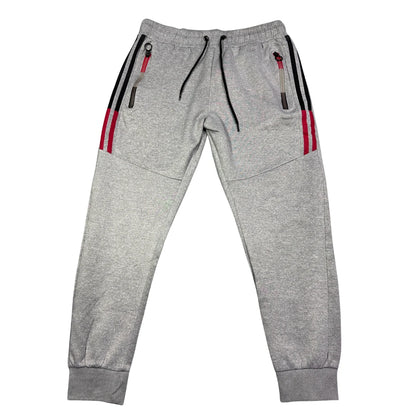 Furia Rossa® Grey Zip Pocket Jogger Trousers(M)