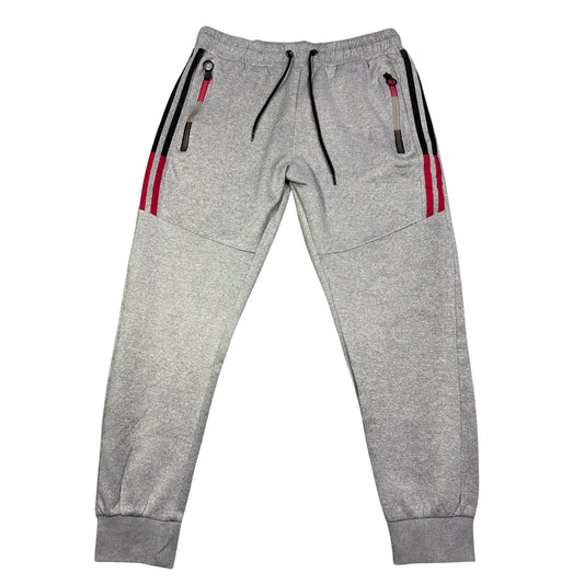 Furia Rossa® Grey Zip Pocket Jogger Trousers(M)