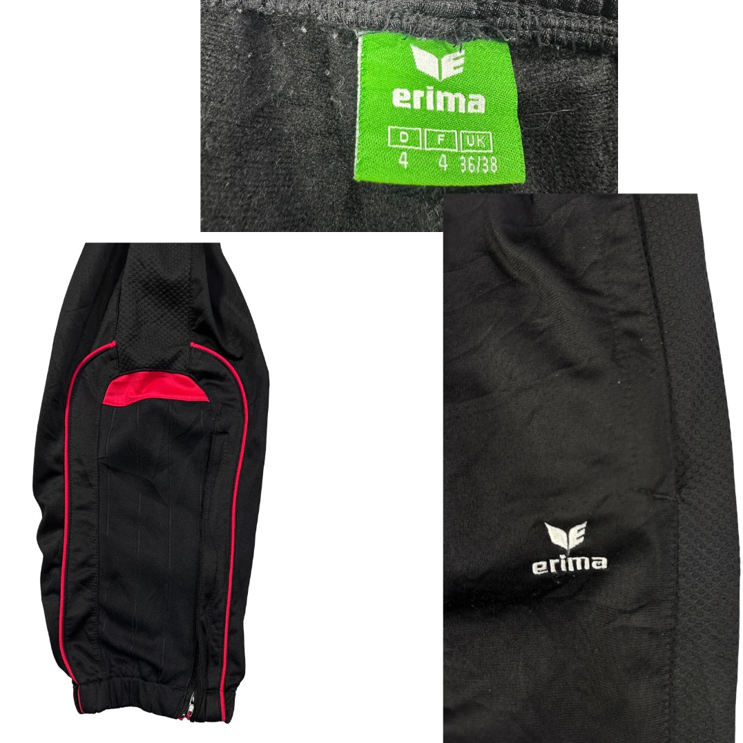 Erima® Black Athletic Track Pants(S)