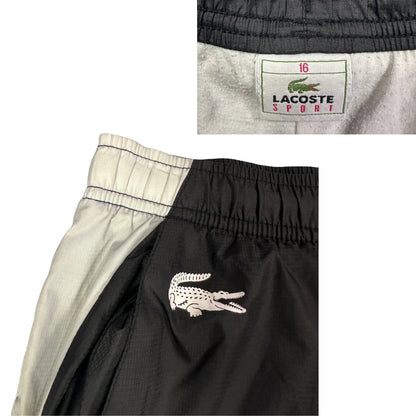 Lacoste® Black & White Sports Track Trousers(L)