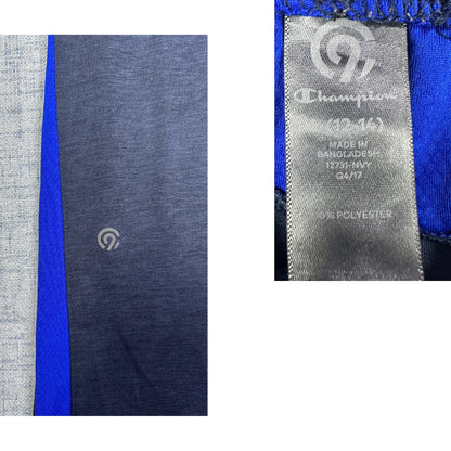 Champion® Grey & Blue Athletic Track Trousers