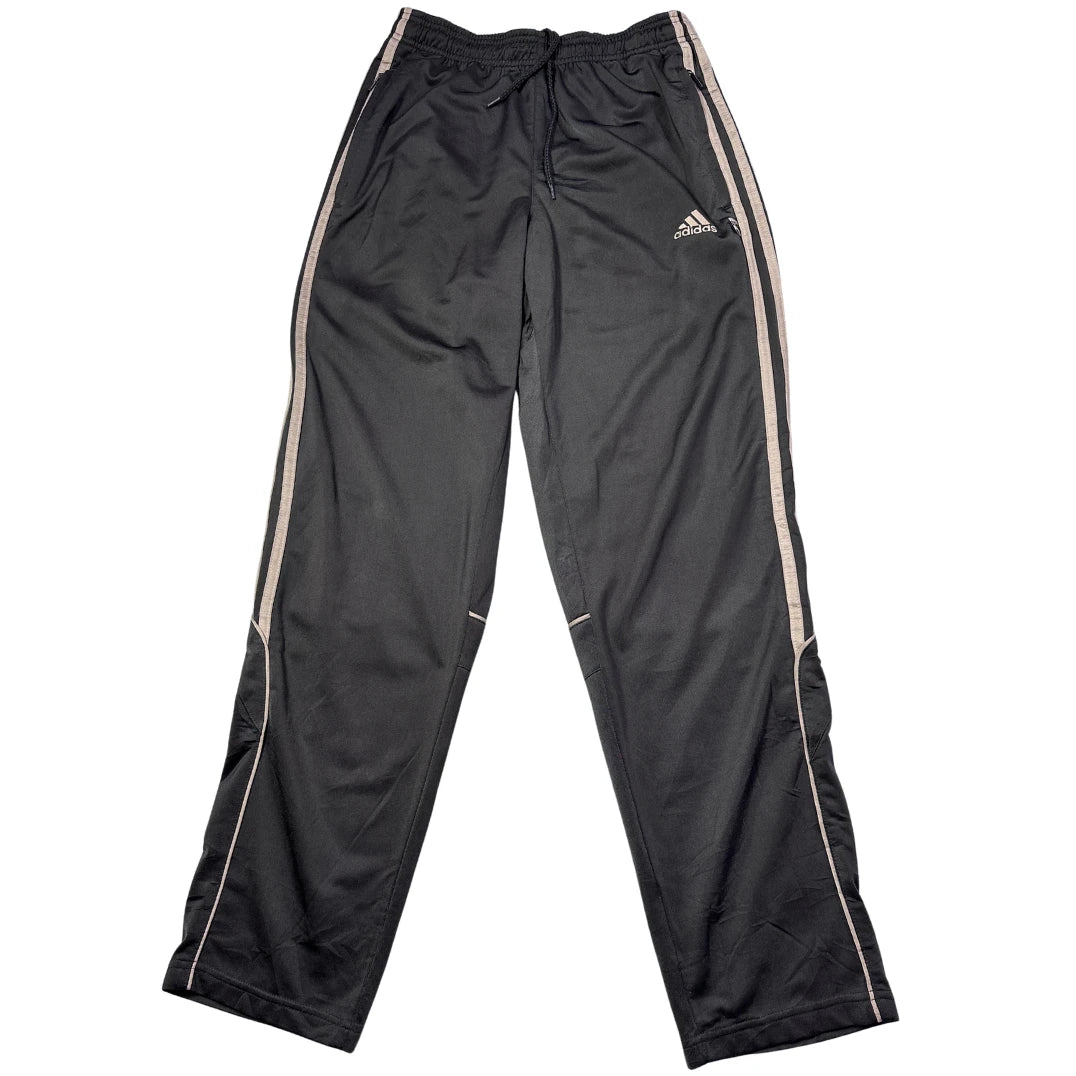 Adidas® Black Track Pants Cream Stripes
