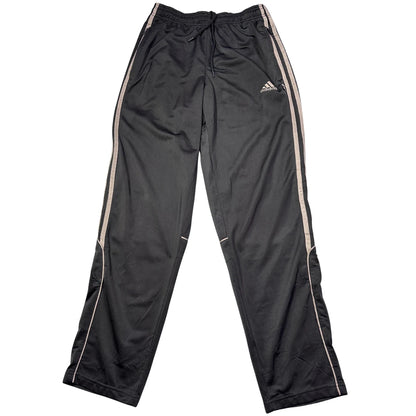 Adidas® Black Track Pants Cream Stripes