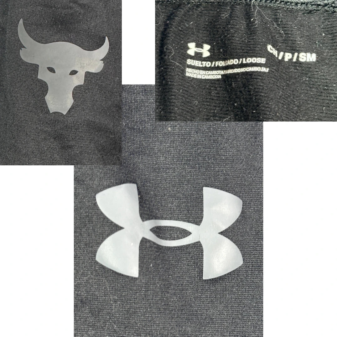 Under Armour® Project Rock Black Sweatpants(S)