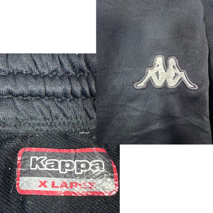Kappa Black Track Pants Omini Logo