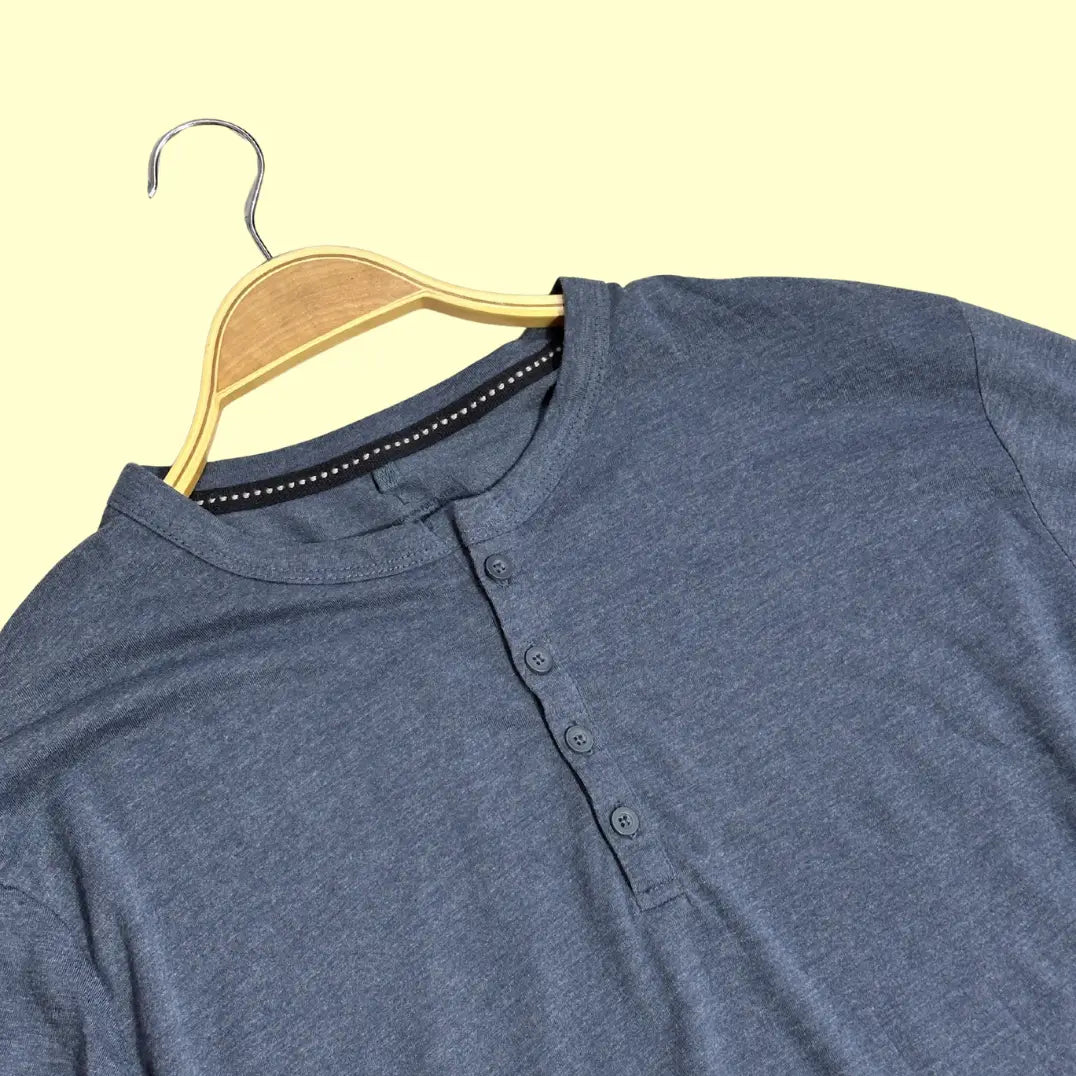 TU Premium Quality Henley Long Sleeve T-Shirt