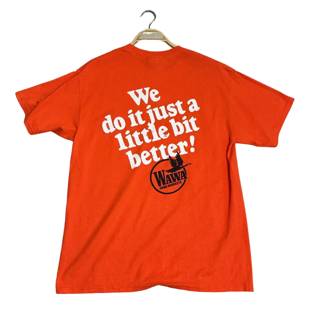 Port & Company Core Blend T-Shirt in bright orange
