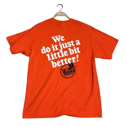 Port & Company Core Blend T-Shirt in bright orange